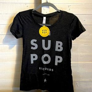 Sub Pop Seattle Petite small women’s 100% cotton new with tags T-shirt